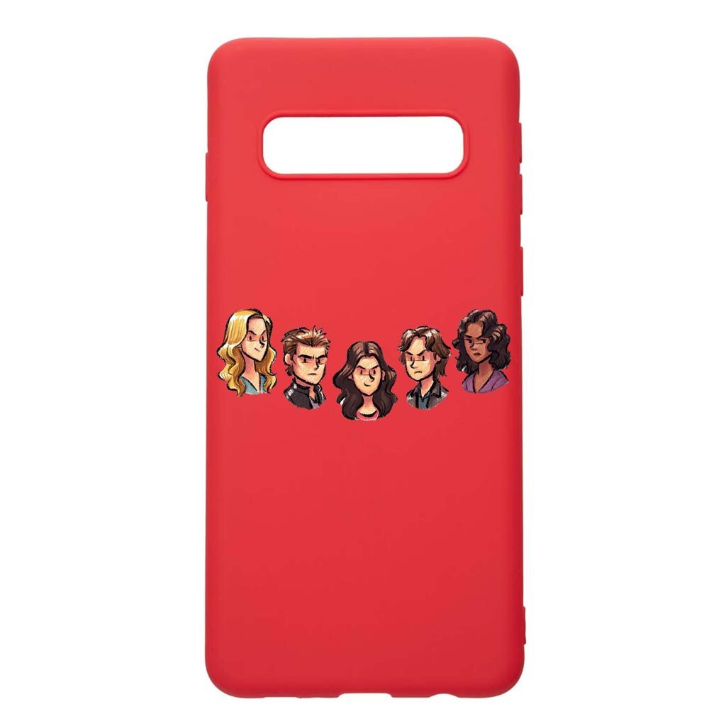 Husa Samsung Galaxy S10 Plus, Vampire Diaries, rezistenta la uzura, anti-alunecare, din silicon Premium, Red, R579