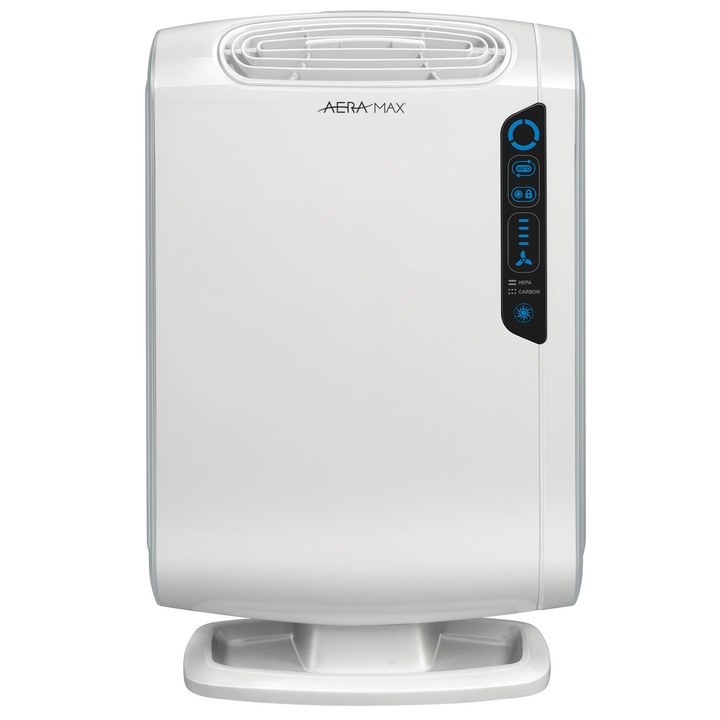Пречиствател на въздух Fellowes AeraMax DB55 Baby Medium, Технология PlasmaTRUE, Филтър carbon, Филтър True HEPA, Сензор AeraSmart, Нощен режим 4 нива на мощност