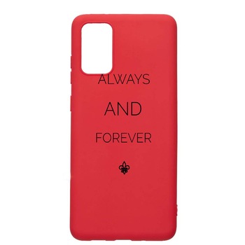 Husa Samsung Galaxy A51, Vampire Diaries - Always and Forever, rezistenta la uzura, anti-alunecare, din silicon Premium, Red, R583 Husa Samsung Galaxy A51, Vampire Diaries - Always and Forever, rezistenta la uzura, anti-alunecare, din silicon Premium, Red, R583