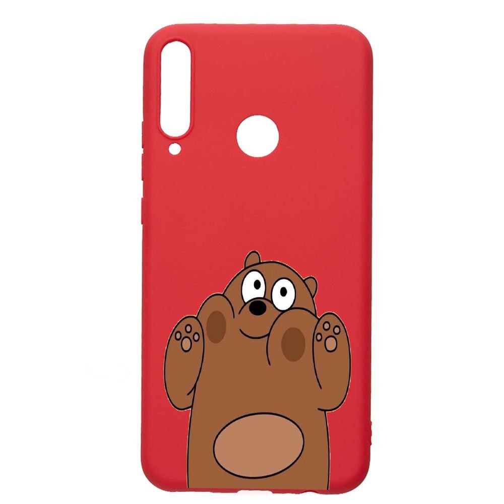 Husa Huawei P40 Lite E, We Bare Bears, rezistenta la uzura, anti-alunecare, din silicon Premium, Red, R589