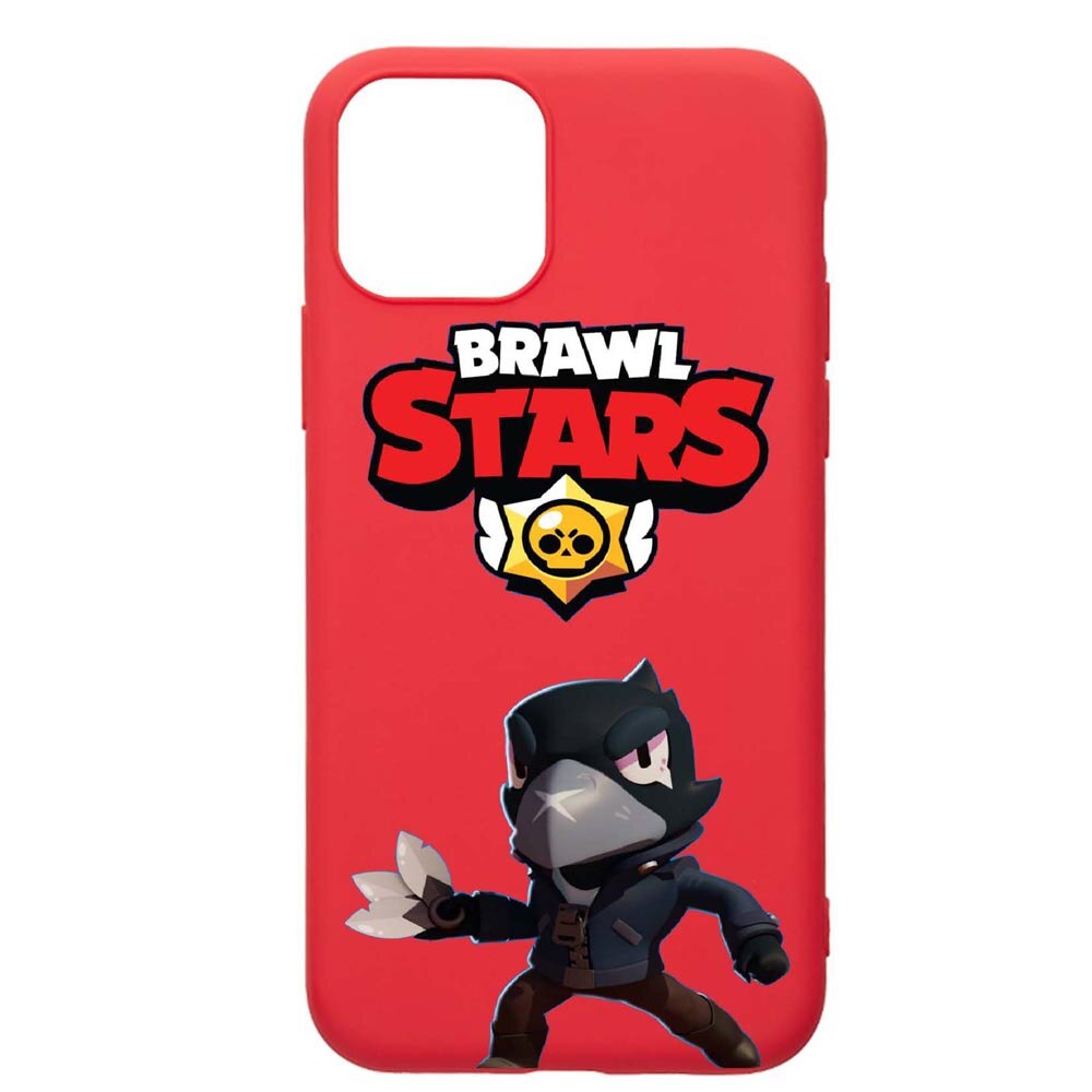 Husa Apple iPhone 11 Pro, Brawl Stars, rezistenta la uzura, anti-alunecare, din silicon Premium, Red, R644