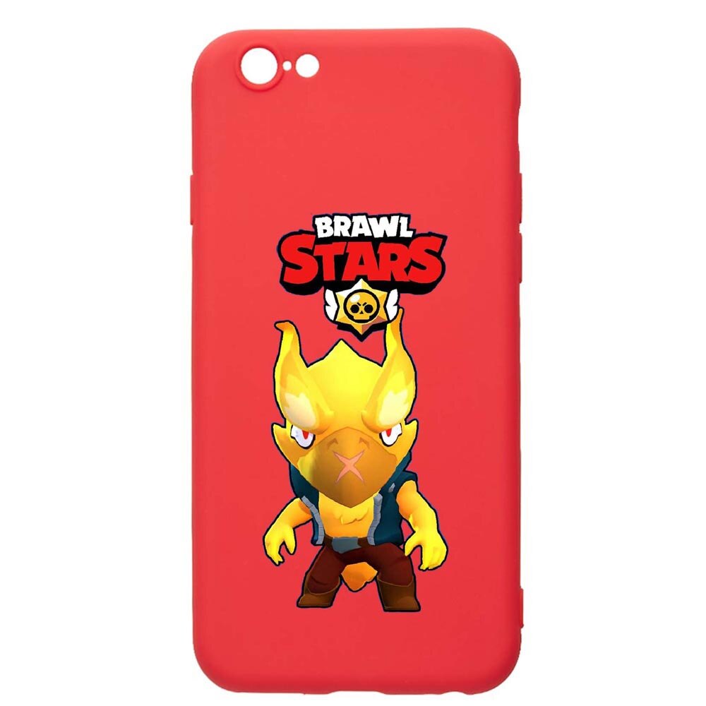 Husa Apple iPhone SE 2 / iPhone 8 / iPhone 7, Brawl Stars - Phoenix Crow, rezistenta la uzura, anti-alunecare, din silicon Premium, Red, R645
