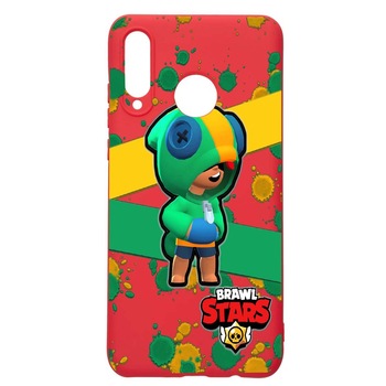 Husa Huawei Y6p, Brawl Stars Leon, rezistenta la uzura, anti-alunecare, din silicon Premium, Red, R647 Husa Huawei Y6p, Brawl Stars Leon, rezistenta la uzura, anti-alunecare, din silicon Premium, Red, R647