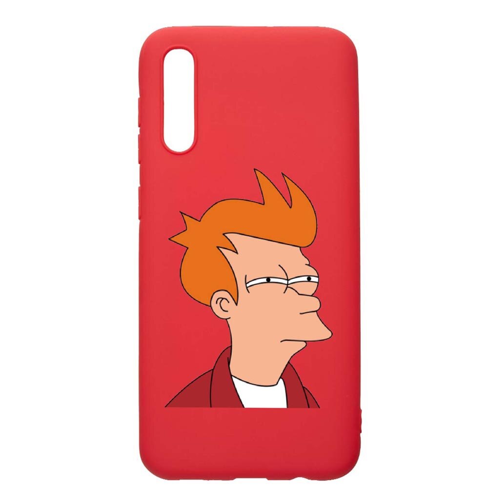 Husa Samsung Galaxy A50, Meme, rezistenta la uzura, anti-alunecare, din silicon Premium, Red, R663