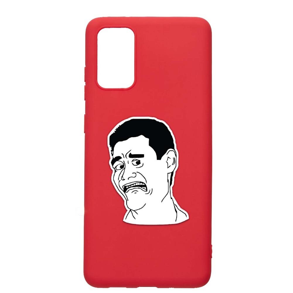 Husa Samsung Galaxy S20 Plus, Meme - Harold, rezistenta la uzura, anti-alunecare, din silicon Premium, Red, R660