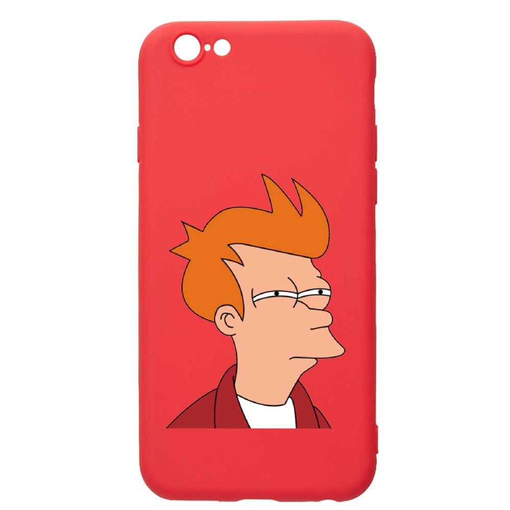 Husa Apple iPhone 6S / 6, Meme, rezistenta la uzura, anti-alunecare, din silicon Premium, Red, R663