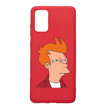 Husa Samsung Galaxy S20 Plus, Meme, rezistenta la uzura, anti-alunecare, din silicon Premium, Red, R663 Husa Samsung Galaxy S20 Plus, Meme, rezistenta la uzura, anti-alunecare, din silicon Premium, Red, R663