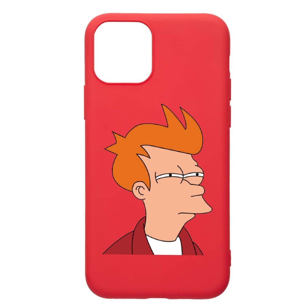 Husa Apple iPhone 12 Max, Meme, rezistenta la uzura, anti-alunecare, din silicon Premium, Red, R663