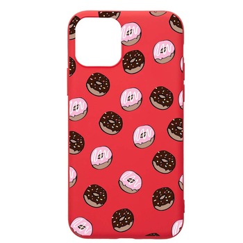 Husa Apple iPhone 12 Pro, Donuts, rezistenta la uzura, anti-alunecare, din silicon Premium, Red, R667 Husa Apple iPhone 12 Pro, Donuts, rezistenta la uzura, anti-alunecare, din silicon Premium, Red, R667