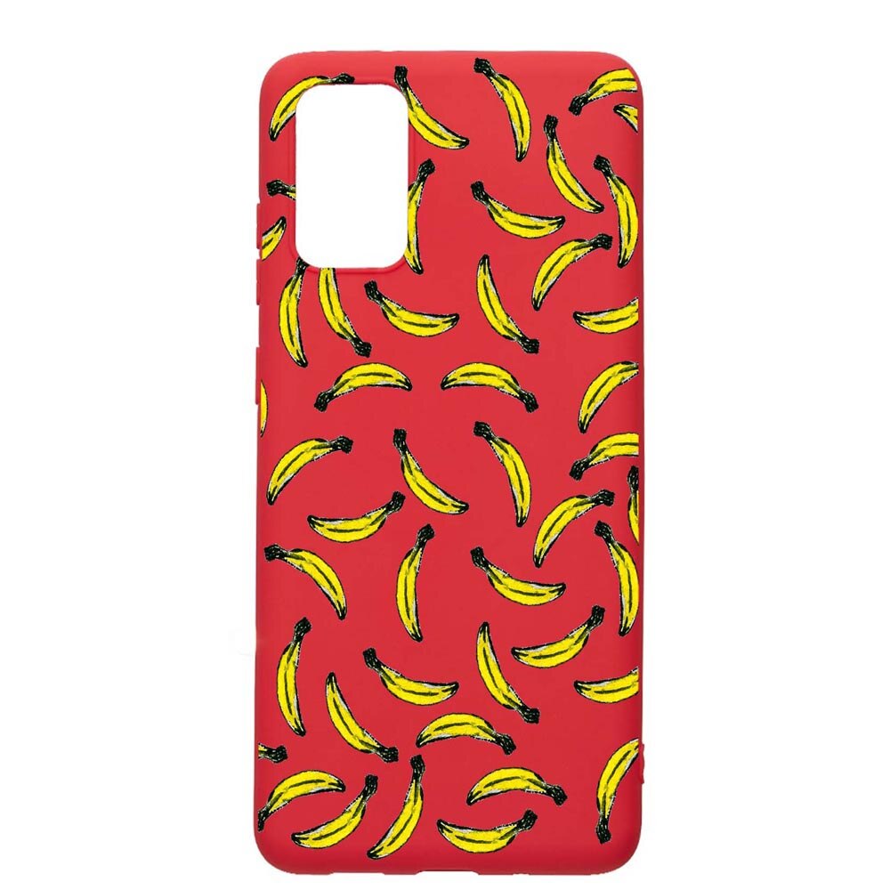 Husa Samsung Galaxy S20, Bananas, rezistenta la uzura, anti-alunecare, din silicon Premium, Red, R664