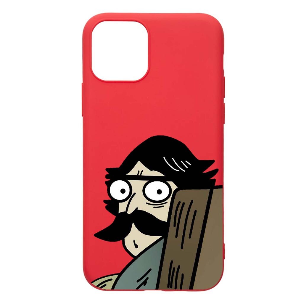 Husa Apple iPhone 12 Max, Meme, rezistenta la uzura, anti-alunecare, din silicon Premium, Red, R653