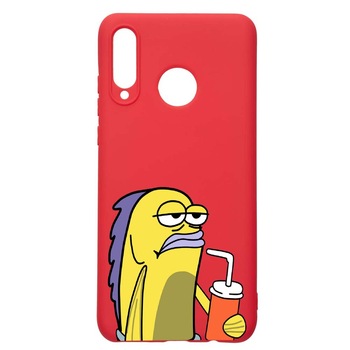 Husa Huawei P30 Lite, Meme, rezistenta la uzura, anti-alunecare, din silicon Premium, Red, R652 Husa Huawei P30 Lite, Meme, rezistenta la uzura, anti-alunecare, din silicon Premium, Red, R652