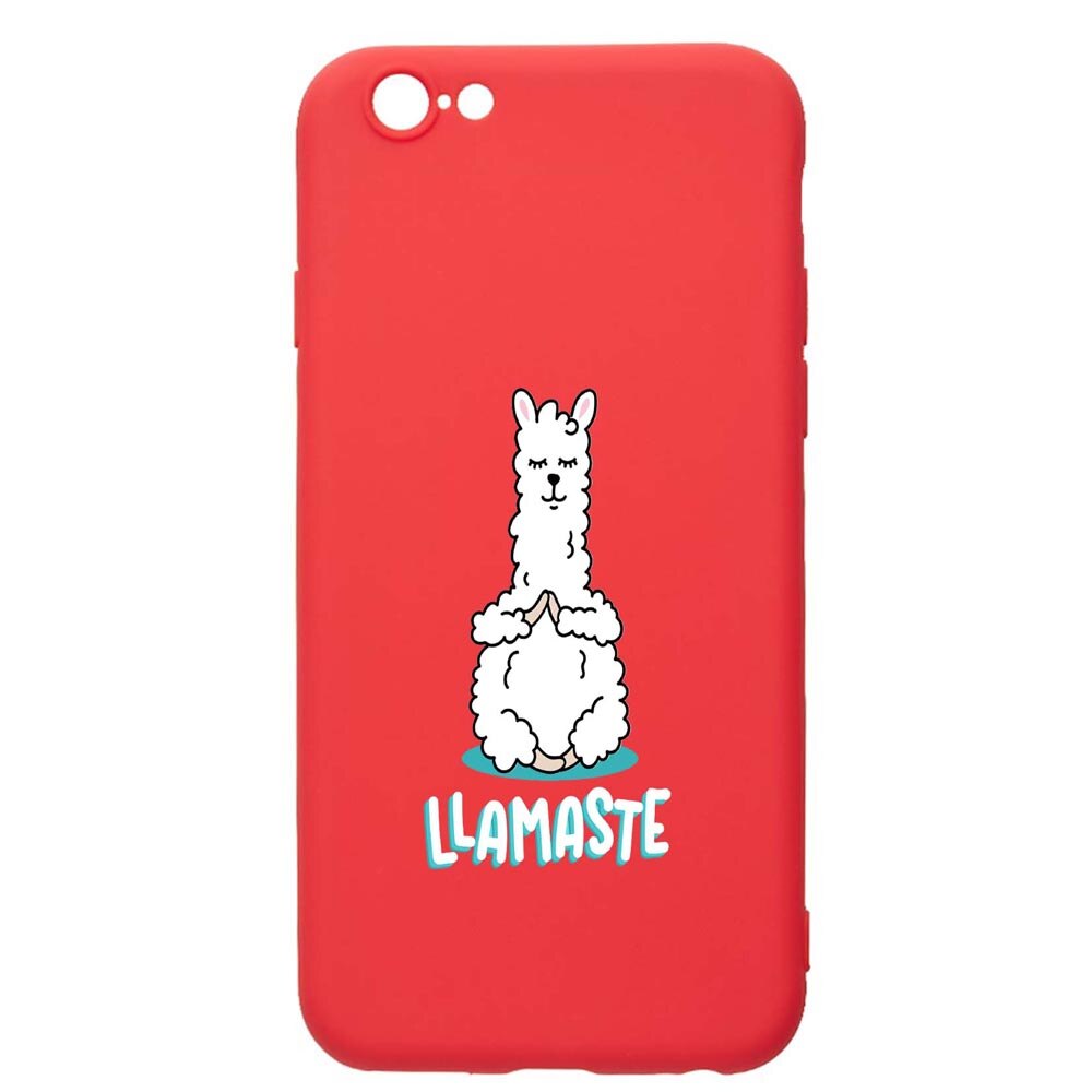 Husa Apple iPhone 6S / 6, Llamaste, rezistenta la uzura, anti-alunecare, din silicon Premium, Red, R590