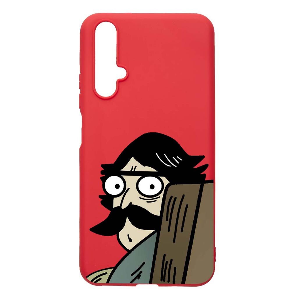 Husa Huawei Nova 5T, Meme, rezistenta la uzura, anti-alunecare, din silicon Premium, Red, R653