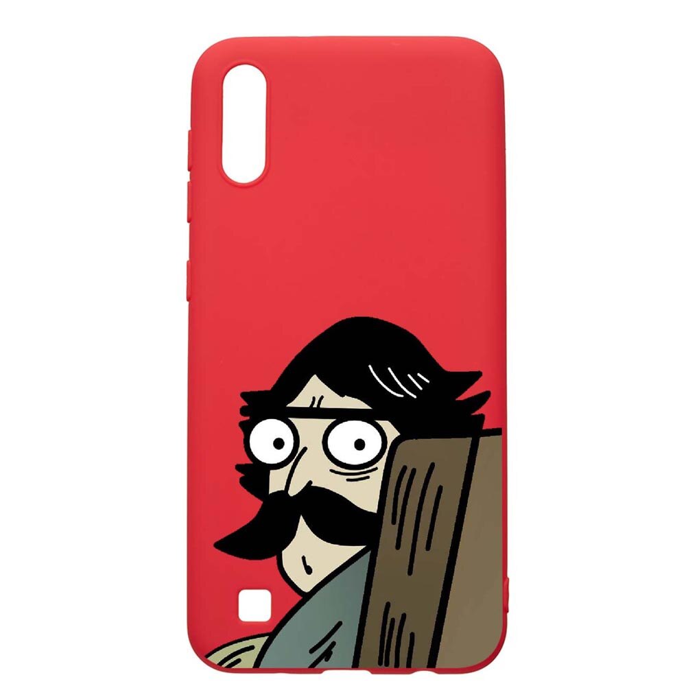 Husa Samsung Galaxy A10, Meme, rezistenta la uzura, anti-alunecare, din silicon Premium, Red, R653