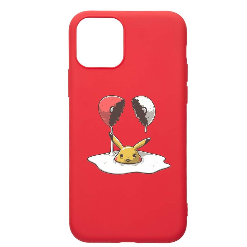 Husa Apple iPhone 12 Max, Meme, rezistenta la uzura, anti-alunecare, din silicon Premium, Red, R656