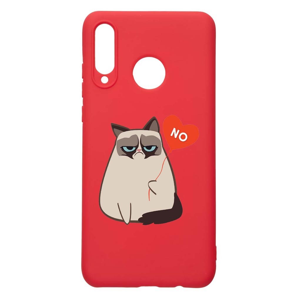 Husa Huawei P30 Lite, Meme - Gumpy, rezistenta la uzura, anti-alunecare, din silicon Premium, Red, R657