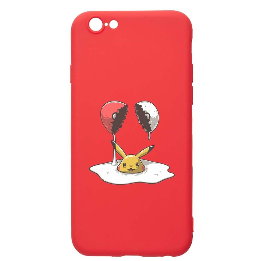 Husa Apple iPhone 6S / 6, Meme, rezistenta la uzura, anti-alunecare, din silicon Premium, Red, R656