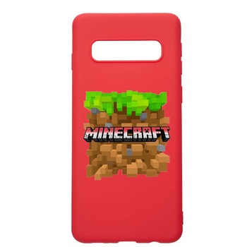 Husa Samsung Galaxy S10, Minecraft, rezistenta la uzura, anti-alunecare, din silicon Premium, Red, R726 Husa Samsung Galaxy S10, Minecraft, rezistenta la uzura, anti-alunecare, din silicon Premium, Red, R726