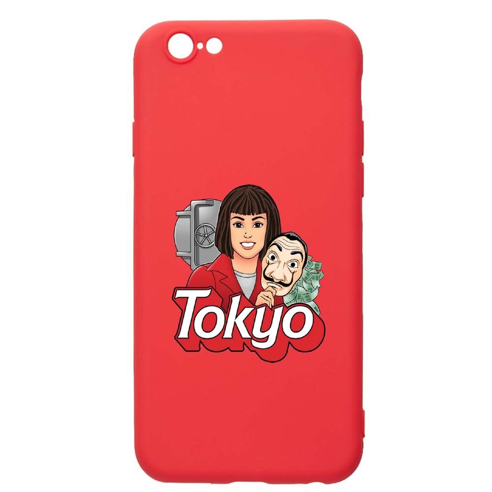 Husa Apple iPhone SE 2 / iPhone 8 / iPhone 7, La Casa De Papel - Tokyo, rezistenta la uzura, anti-alunecare, din silicon Premium, Red, R717
