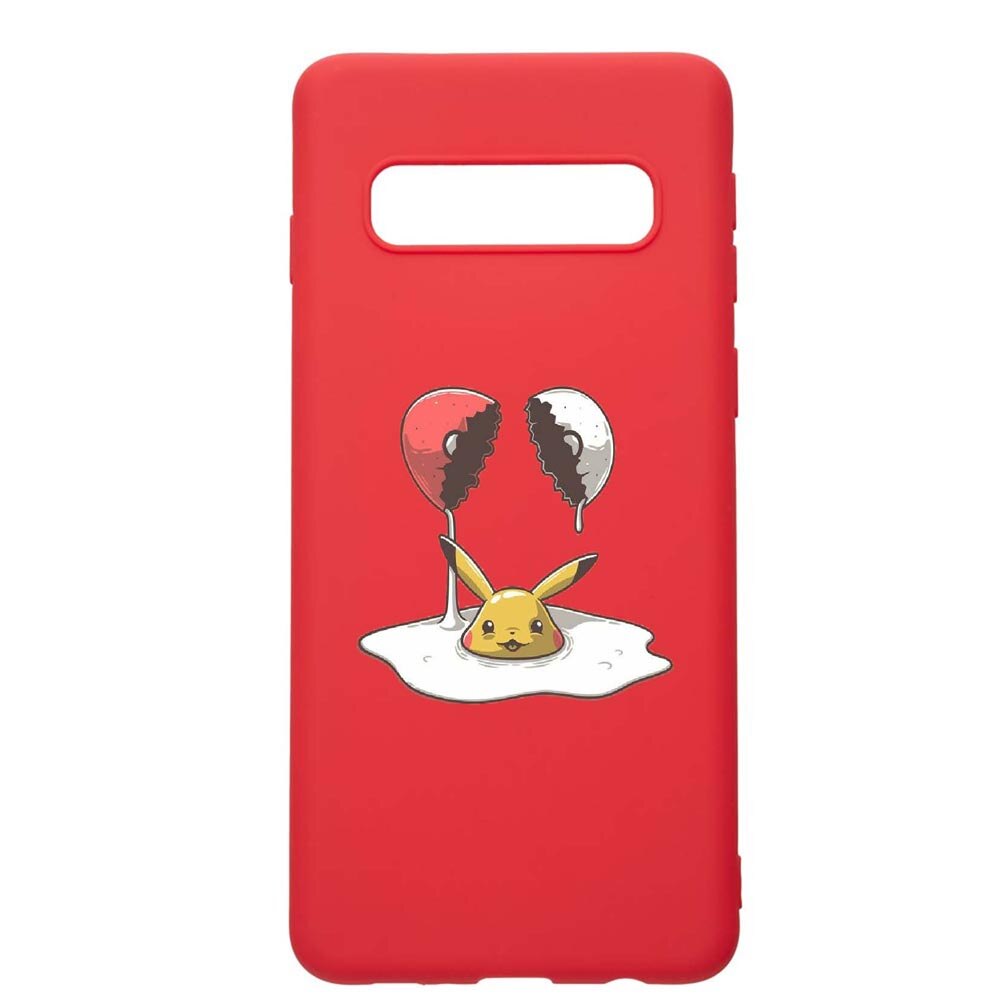 Husa Samsung Galaxy S10 Plus, Meme, rezistenta la uzura, anti-alunecare, din silicon Premium, Red, R656