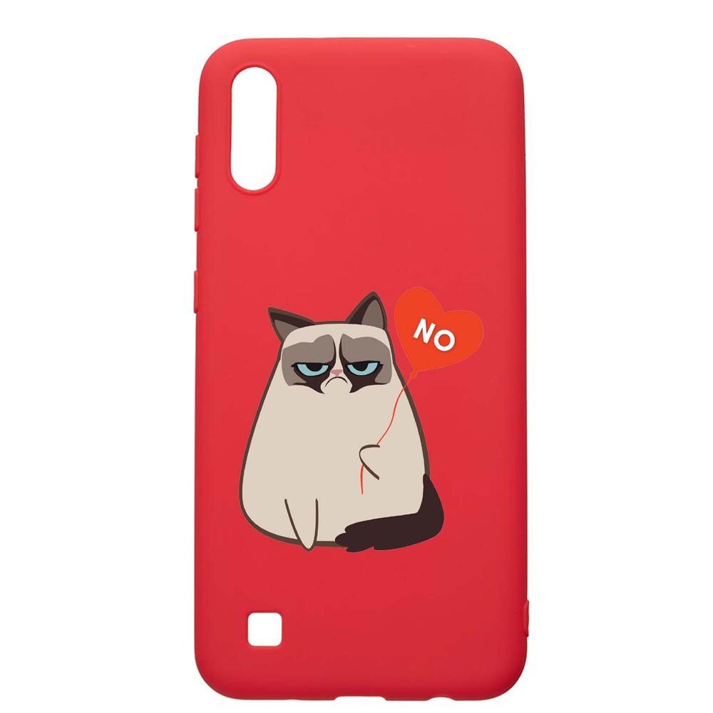 Husa Samsung Galaxy M10, Meme - Gumpy, rezistenta la uzura, anti-alunecare, din silicon Premium, Red, R657