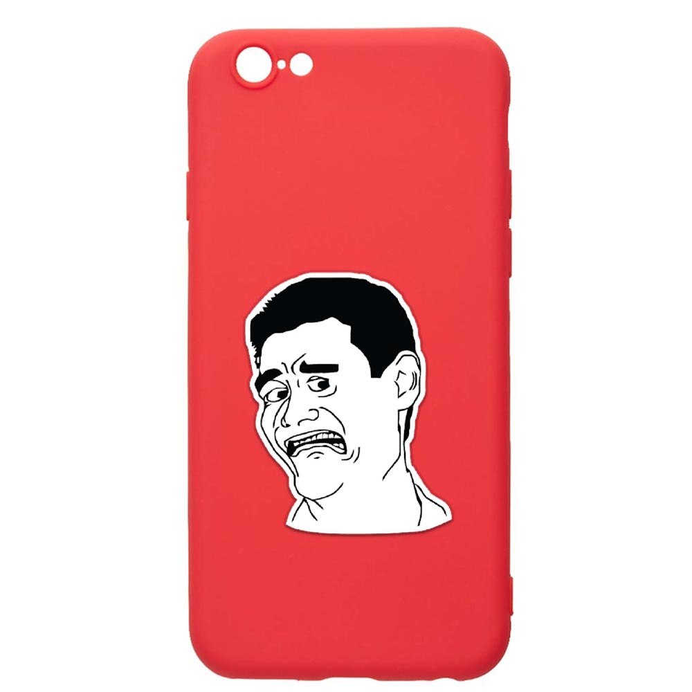 Husa Apple iPhone 6S / 6, Meme - Harold, rezistenta la uzura, anti-alunecare, din silicon Premium, Red, R660