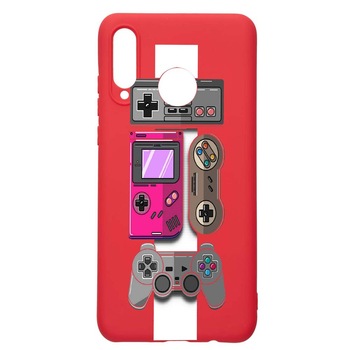 Husa Huawei Y6p, Gamer Xbox Nintendo, rezistenta la uzura, anti-alunecare, din silicon Premium, Red, R670 Husa Huawei Y6p, Gamer Xbox Nintendo, rezistenta la uzura, anti-alunecare, din silicon Premium, Red, R670