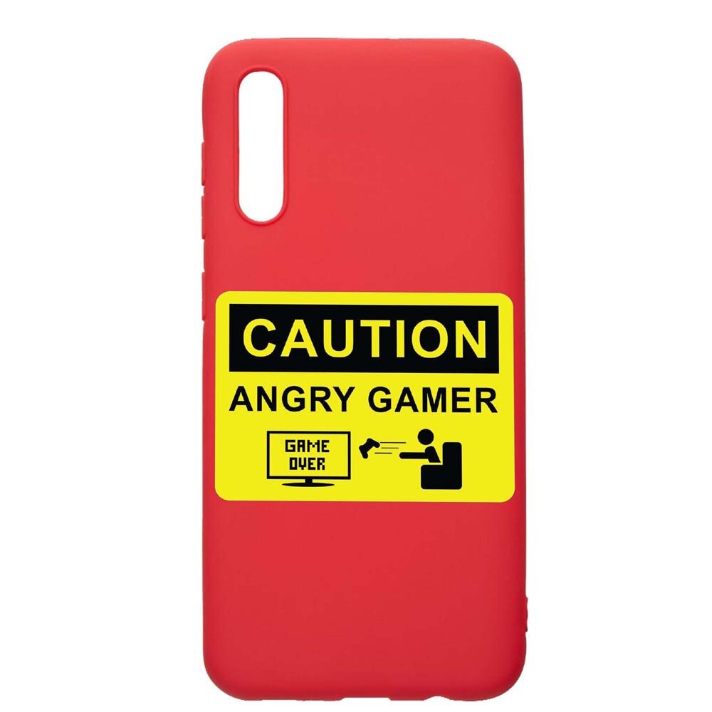 Husa Samsung Galaxy A30s, Gamer Angry Gamer, rezistenta la uzura, anti-alunecare, din silicon Premium, Red, R673