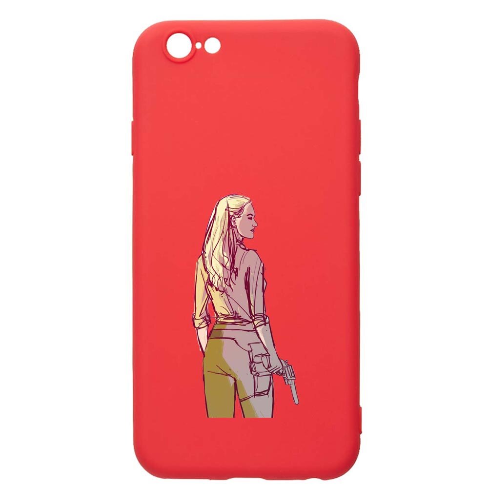 Husa Apple iPhone 6S / 6, Westworld, Movie, rezistenta la uzura, anti-alunecare, din silicon Premium, Red, R676