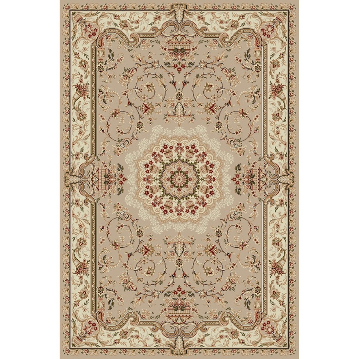 Covor Clasic, Lotos 1520, Bej / Crem, 150x230 cm, 1800 gr/mp