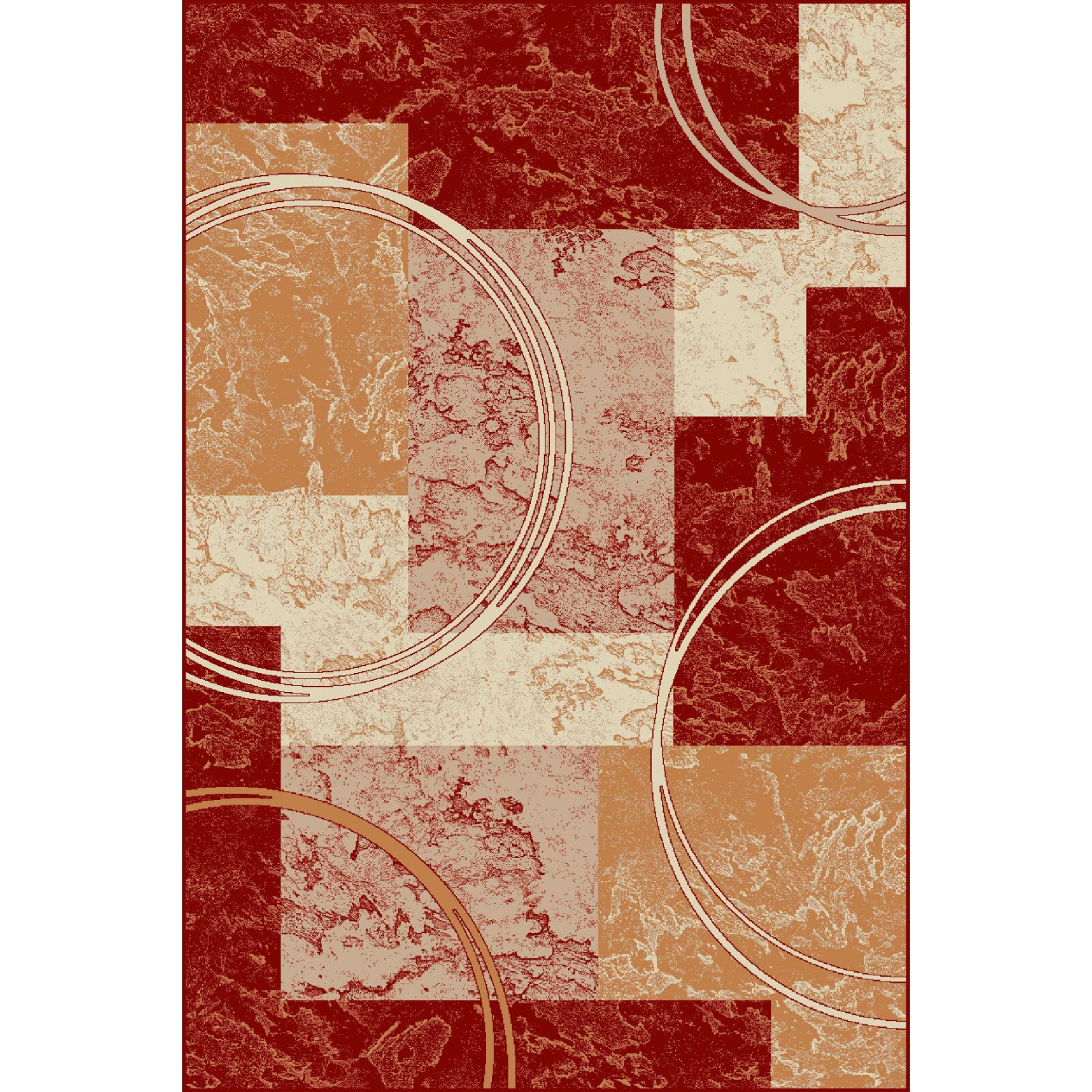 Covor Modern, Lotos 15001, Rosu, 80x150 cm, 1800 gr/mp