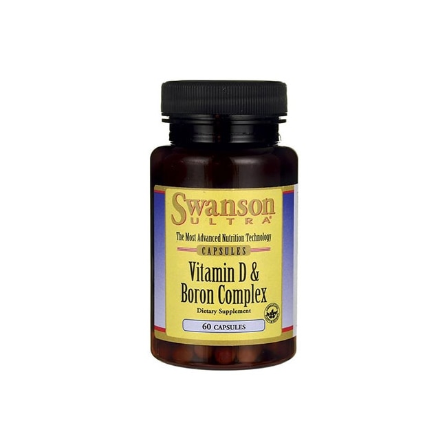 Supliment Alimentar, Swanson, Vitamin D & Boron, 60 Capsule