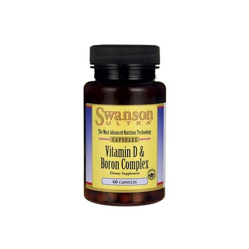 Supliment Alimentar, Swanson, Vitamin D & Boron, 60 Capsule Supliment Alimentar, Swanson, Vitamin D & Boron, 60 Capsule