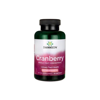Supliment Alimentar, Swanson, Cranberry Whole Fruit Concentrate Super Strength 420 Mg, 60 Capsule Supliment Alimentar, Swanson, Cranberry Whole Fruit Concentrate Super Strength 420 Mg, 60 Capsule