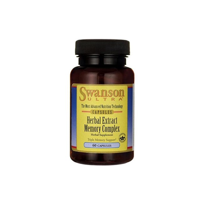 Supliment Alimentar, Swanson, Herbal Extract Memory Complex, 60 capsule
