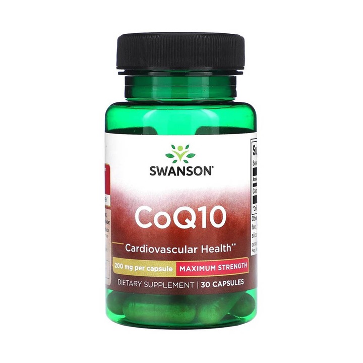 CoQ10 (Coenzima Q10), 200 mg, Swanson, 30 capsule SWU034