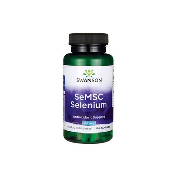 Supliment Alimentar, Swanson, Semsc Selenium 200Mcg, 120 Capsule Supliment Alimentar, Swanson, Semsc Selenium 200Mcg, 120 Capsule