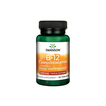 Supliment Alimentar, Swanson, Vitamin B-12 Cyanocobalamin 1000Mcg, 90 Capsule Supliment Alimentar, Swanson, Vitamin B-12 Cyanocobalamin 1000Mcg, 90 Capsule