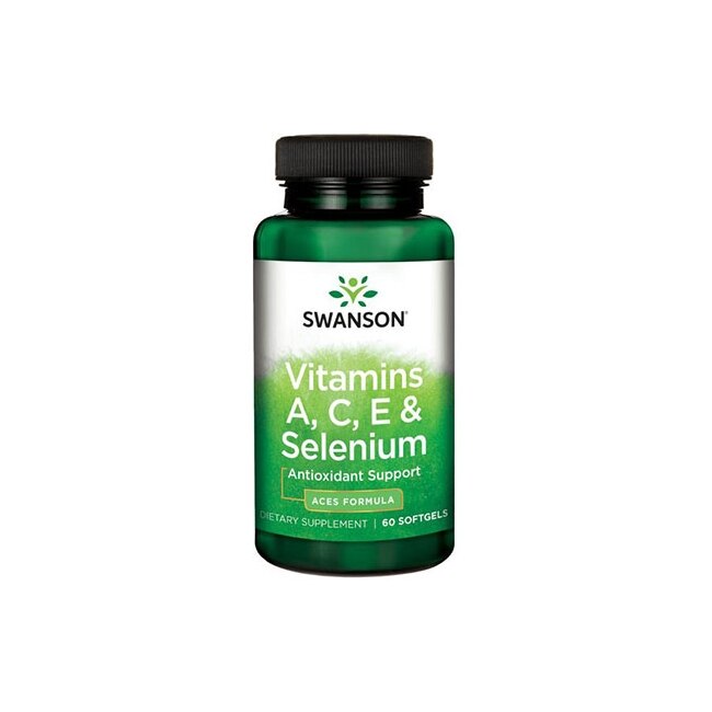 Supliment Alimentar, Swanson, Vitamins A, C, E & Selenium, 60 Capsule
