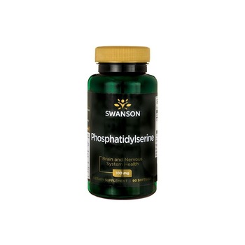 Supliment Alimentar, Swanson, Phosphatidylserine 100 mg, 90 capsule Supliment Alimentar, Swanson, Phosphatidylserine 100 mg, 90 capsule