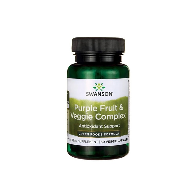 Supliment Alimentar, Swanson, Purple Fruit & Veggie Complex 400 Mg, 60 Capsule