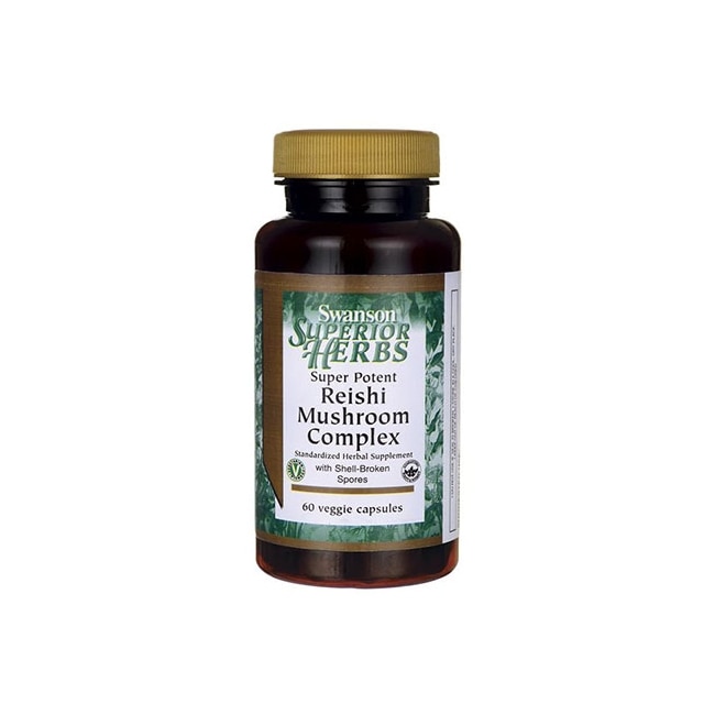 Supliment Alimentar, Swanson, Super Potent Reishi Mushroom Complex, 60 Capsule