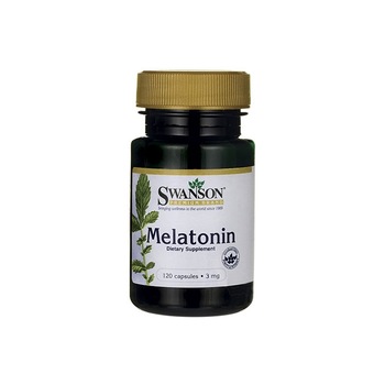 Supliment Alimentar, Swanson, Melatonin 3 Mg, 120 Capsule Supliment Alimentar, Swanson, Melatonin 3 Mg, 120 Capsule