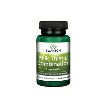 Supliment Alimentar, Swanson, Milk Thistle Combination, 60 Capsule Supliment Alimentar, Swanson, Milk Thistle Combination, 60 Capsule