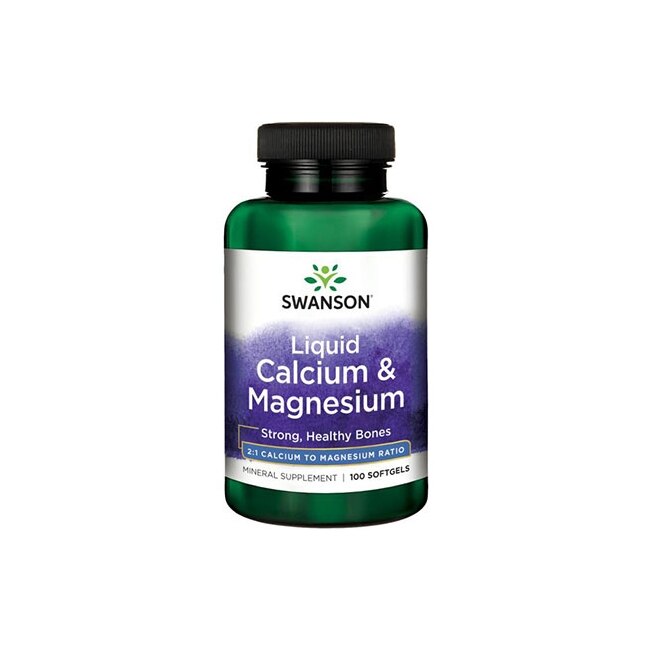 Supliment Alimentar, Swanson, Liquid Calcium & Magnesium, 100 Capsule