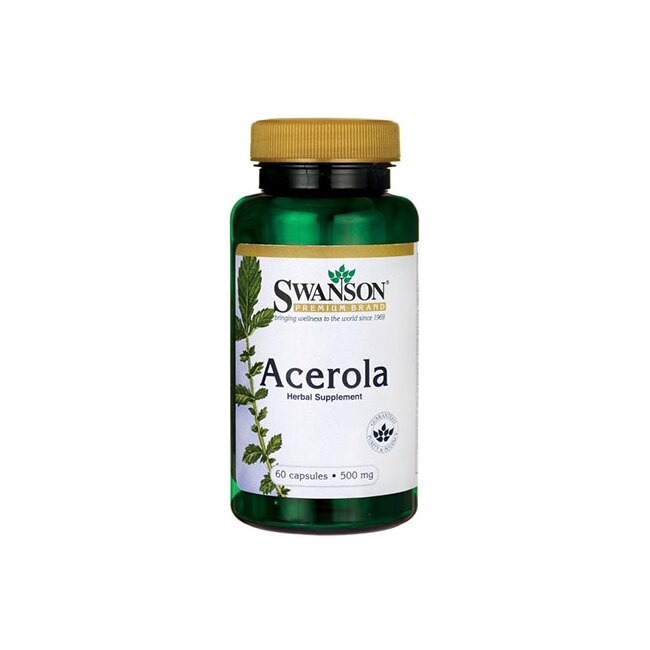 Supliment Alimentar, Swanson, Acerola 500 Mg, 60 Capsule