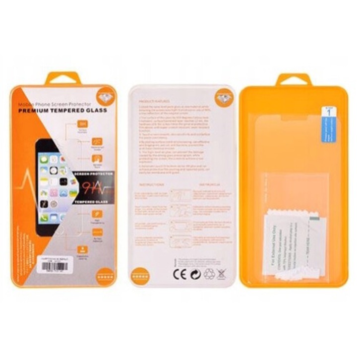 Стъклен протектор Tempered Glass Orange за Apple iPhone 12/iPhone 12 Pro, Безцветен