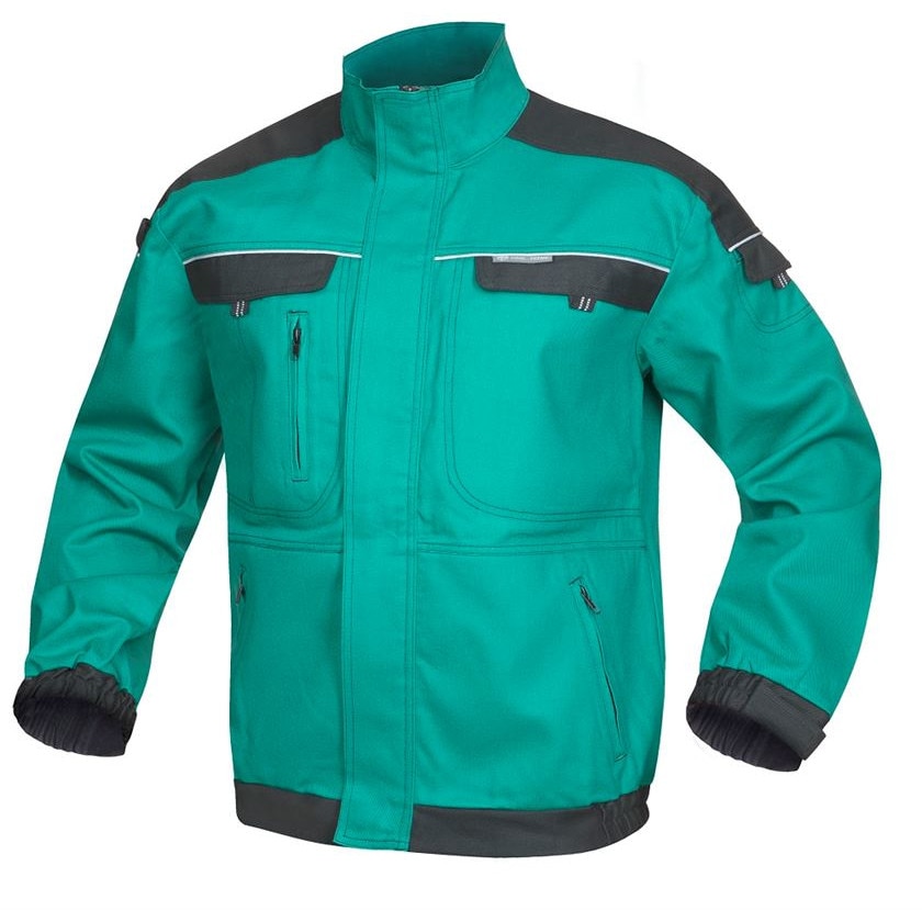Geaca de lucru Cool Trend, bumbac, culoarea verde, marimea 2XL