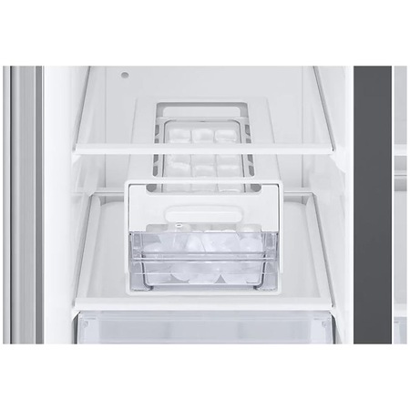 Side By Side Samsung RS66A8100S9/EF, 652 l, Clasa F , Full No Frost, Twin Cooling Plus, Conversie Smart 5 in 1, SpaceMax, Compresor Digital Inverter, Inox